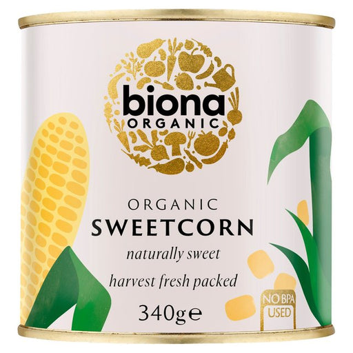 Biona Organic Sweetcorn No Added Sugar 340g Botiga