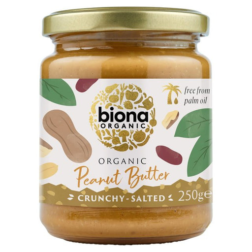 Biona Organic Peanut Butter Crunchy (free from Palm Fat) 250g Botiga