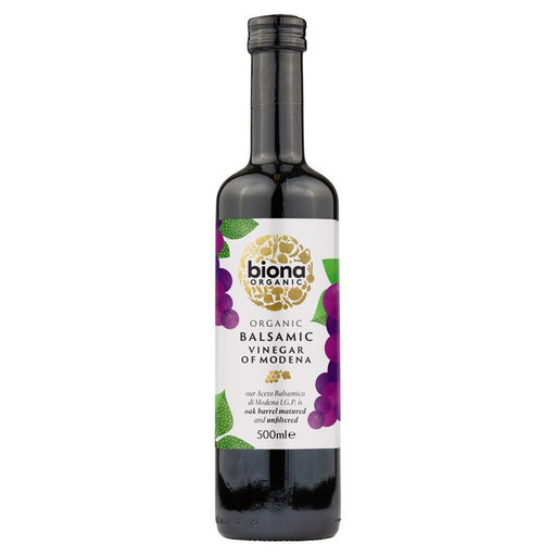 Biona Organic Balsamic Vinegar- Aceto Balsamico di Modena Aged in Oak Casks 500ml Botiga