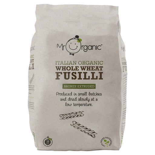 Mr Organic Italian Whole Wheat Fusilli Pasta 500g Botiga