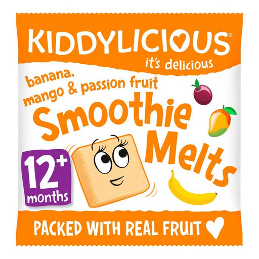 Kiddylicious Banana Mango & Passionfruit Smoothie Melts Baby Snacks 6g Botiga