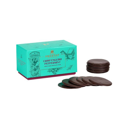 Prestat Dark Chocolate Zingy English Mint Thins 200g Botiga