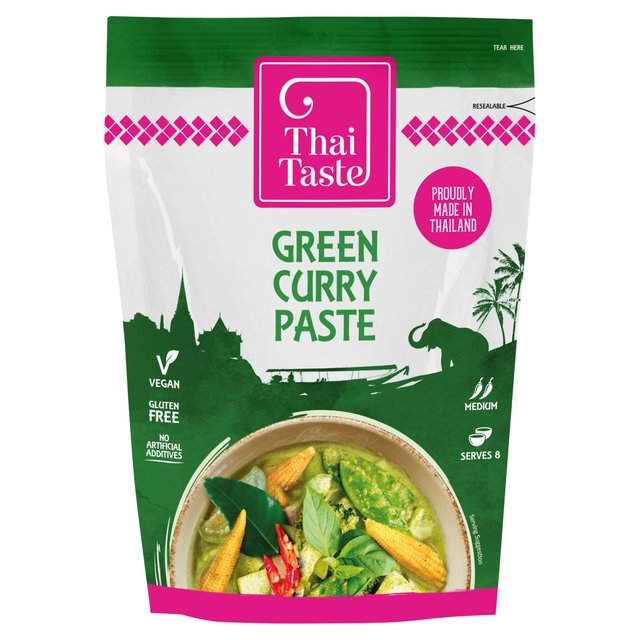 Thai Taste Green Curry Paste in Pouch 200g Botiga