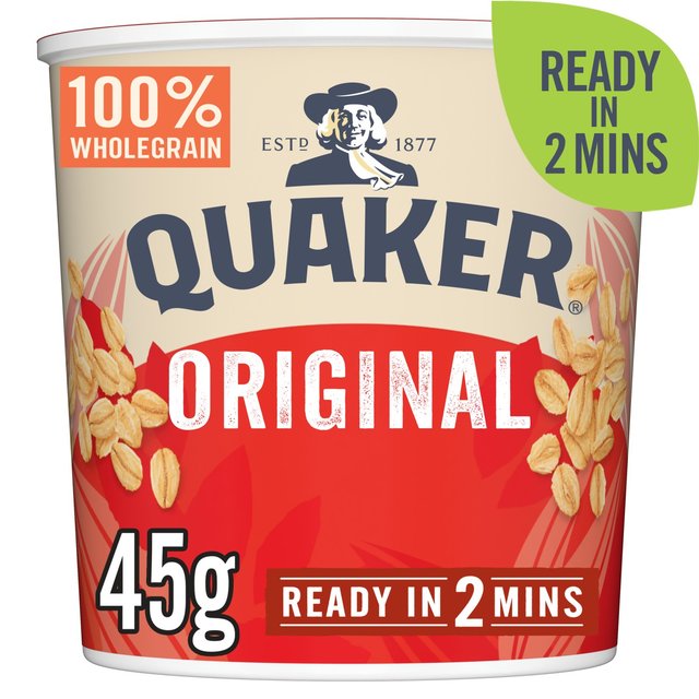 Quaker Oat So Simple Original Porridge Cereal Pot 45g Botiga