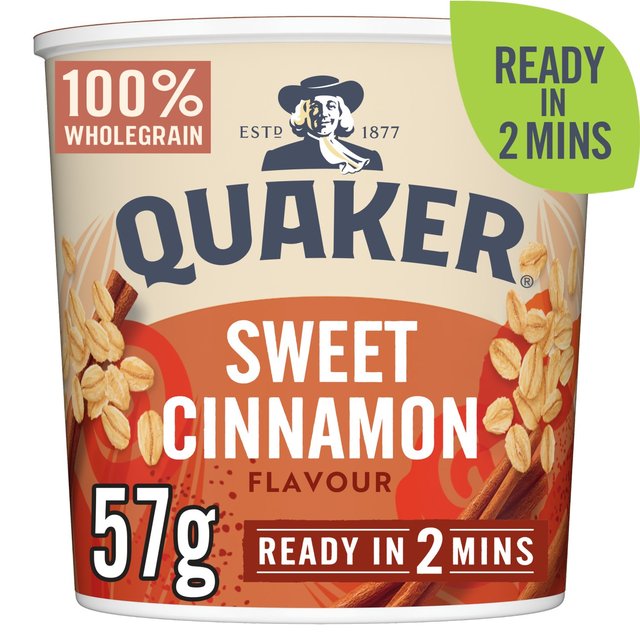 Quaker Oat So Simple Sweet Cinnamon Porridge Cereal Pot 57g Botiga