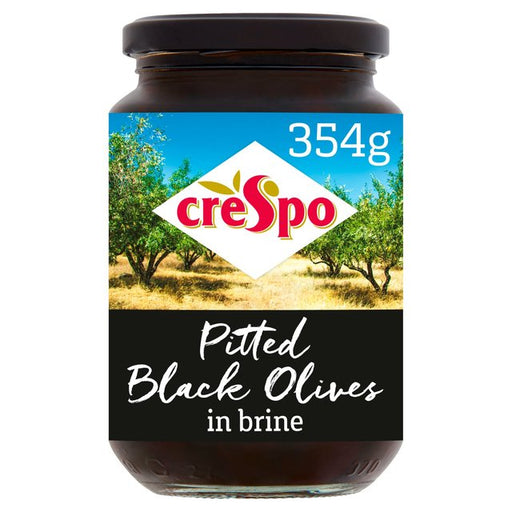 Crespo Pitted Black Olives 354g Botiga