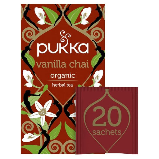 Pukka Tea Organic Vanilla Chai Tea Bags 20 per pack Botiga