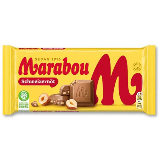 Marabou Schweizernöt Milk Chocolate with Hazelnuts 200g Botiga