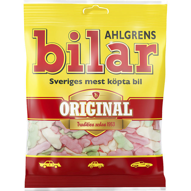 Ahlgrens Bilar Soft Chewy Marshmallow Cars 125g Botiga