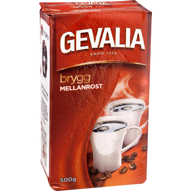 Gevalia Kaffe Mellanrost Medium Roast Ground Filter Coffee 450g Botiga