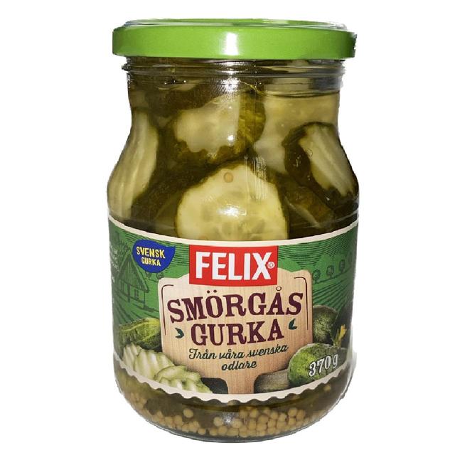 Felix Smorgasgurka Sliced Pickled Gherkins 370g Botiga