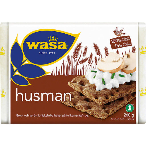 Wasa Husman Rye Crispbread 260g Botiga