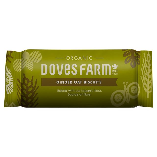 Doves Farm Organic Ginger Oat Biscuits 200g Botiga