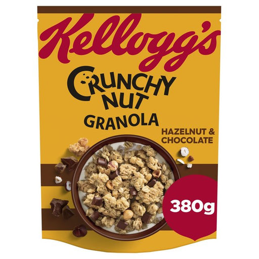 Kellogg's Crunchy Nut Hazelnut & Chocolate Breakfast Granola 380g Botiga