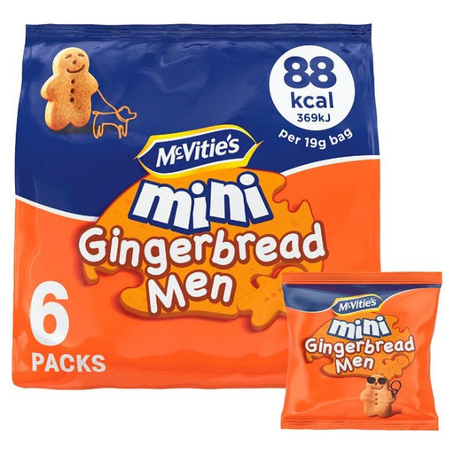 McVitie's Mini Gingerbread Men Multipack Biscuits 6 x 25g Botiga