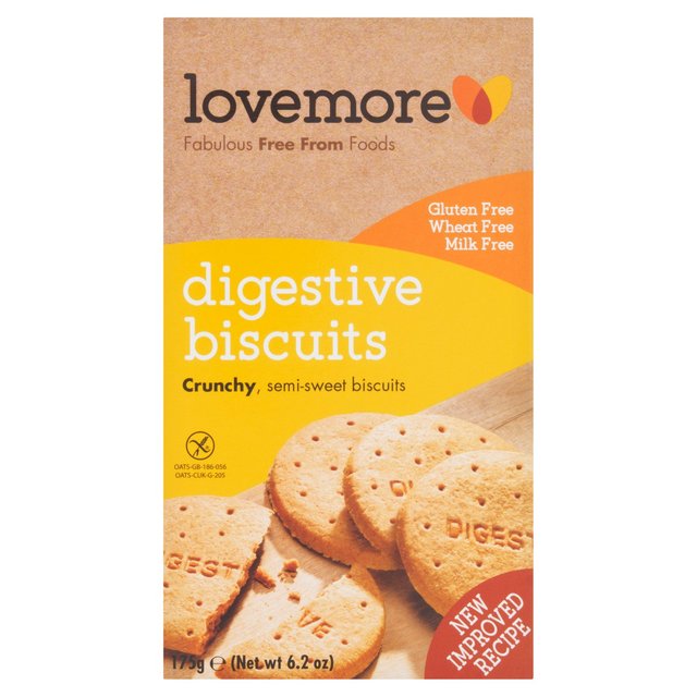 Lovemore Free From Digestive Biscuits 175g Botiga