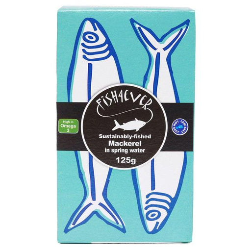 Fish 4 Ever Mackerel in Spring Water 125g Botiga