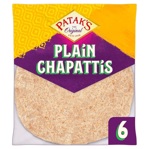 Patak's Plain Chapattis 6 per pack Botiga