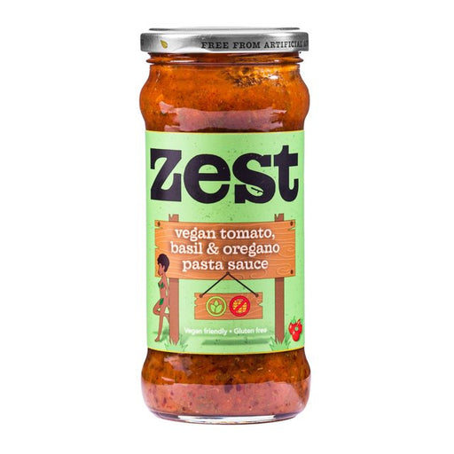 Zest Tomato, Basil & Oregano Pasta Sauce 340g Botiga