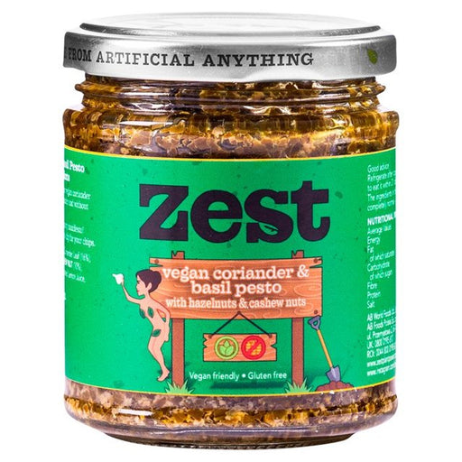 Zest Vegan Coriander & Basil Pesto 165g Botiga