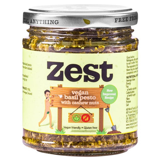 Zest Vegan Basil Pesto 165g Botiga