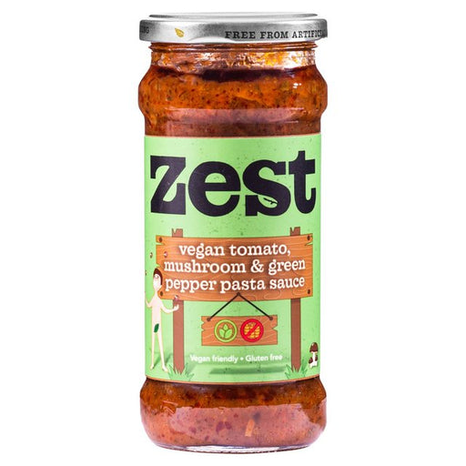 Zest Tomato Mushroom & Green Pepper Pasta Sauce 340g Botiga