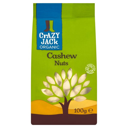 Crazy Jack Organic Cashew Nuts 100g Botiga