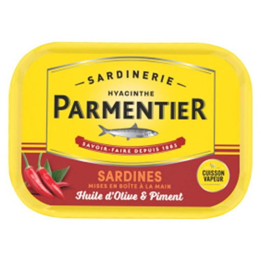 H. Parmentier Sardines Olive Oil & Chilli 135g Botiga