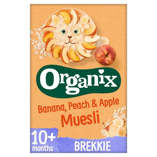 Organix Banana Peach & Apple Organic Baby Muesli, 10 mths+ 200g Botiga