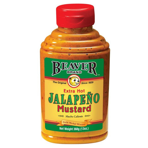 Beaver Hot Jalapeno Mustard 368g Botiga
