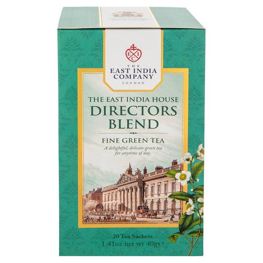 The East India Company Directors Green Tea Blend Sachets 20 per pack Botiga