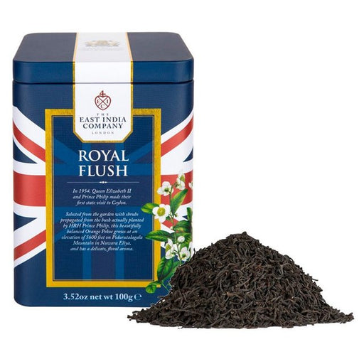 The East India Company Royal Flush Black Loose Leaf Tea Caddy 100g Botiga