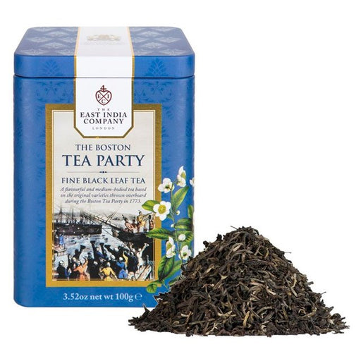 The East India Company Boston Tea Party Black Loose Leaf Tea Caddy 100g Botiga