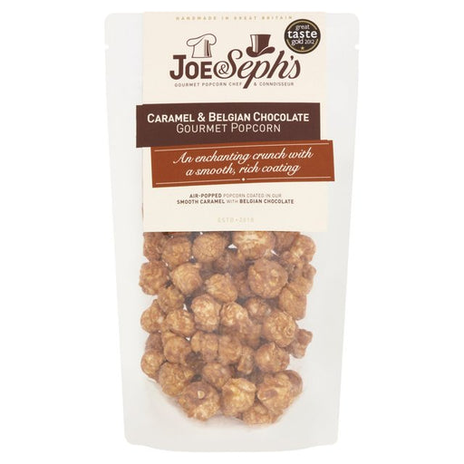 Joe & Seph's Caramel & Belgian Chocolate Popcorn 75g Botiga